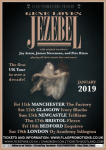 Gene Loves Jezebel UK Tour 2019 poster