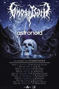 Ghost Bath North American Tour 2017 poster