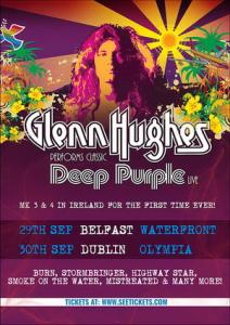 Glenn Hughes Irish Tour 2018 poster