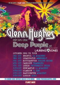 Glenn Hughes UK Tour 2018 poster