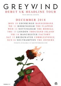 Greywind UK Tour 2018 poster