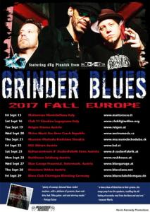 Grinder Blues Euro Tour 2017 poster