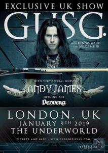 Gus G. London Show 2019 poster