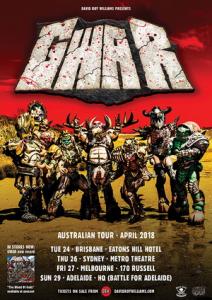 GWAR Australian Tour 2018 poster