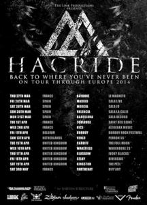 Hacride Euro Tour 2014 poster