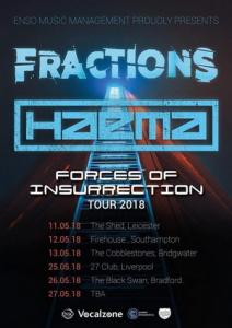 Haema UK Tour 2018 poster