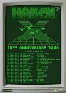 Haken UK & European Tour 2017 poster