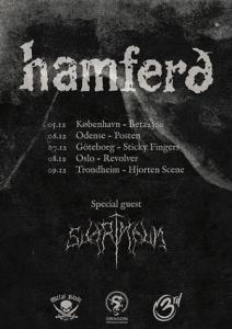 Hamferð Scandinavian Tour 2018 poster