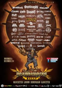 Headbangers Balls UK Tour 2014 poster