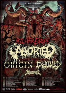 Hell Over Europe tour 2014 poster