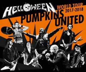 Helloween Pumpkins United World Tour 2017/2018 poster