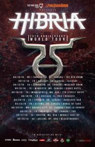 Hibria North American Tour 2016 poster