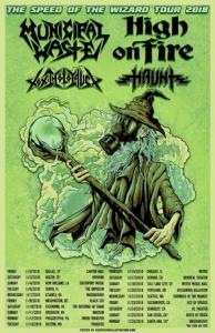 High On Fire US Tour 2018 poster