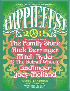 Hippiefest Tour 2015 poster