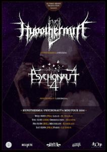 Hypothermia Euro Tour 2016 poster
