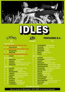 Idles UK EU US Tour 2019 poster