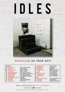 Idles UK Tour 2017 poster