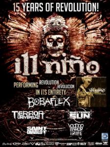 Ill Niño US Tour 2016 poster