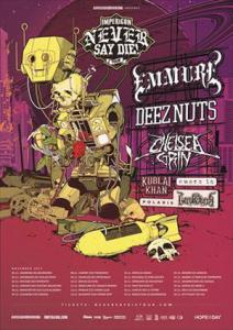 Impericon Never Say Die! Tour 2017 poster