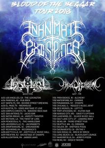 Inanimate Existence US Tour 2018 poster