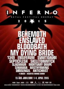 Inferno Metal Festival 2015 poster