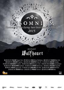Insomnium Euro Tour 2015 poster