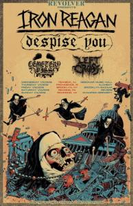 Iron Reagan East Coast Tour 2018 poster