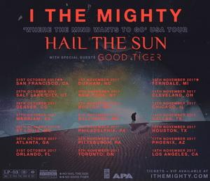 I The Mighty North American Tour 2017 poster