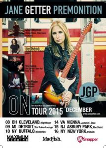 Jane Getter Premonition US Tour 2015 poster