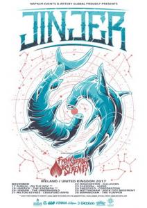 Jinjer UK Tour 2017 poster