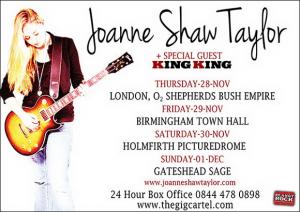 Joanne Shaw Taylor UK Tour 2013 poster