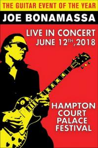 Joe Bonamassa Hampton Court Palace Festival 2018 poster