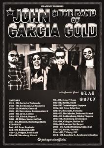 John Garcia & The Band Of Gold Euro Tour 2019 poster