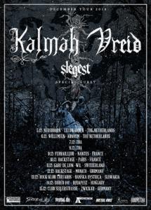 Kalmah Vreid Euro Tour 2018 poster