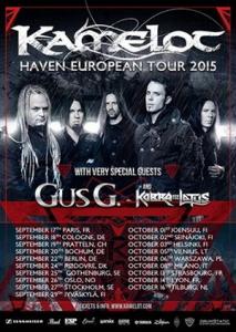Kamelot Euro Tour 2015 poster