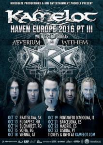 Kamelot Euro Tour 2016 poster