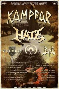 Kampfar Spreading the Plague MMXIV 2014 poster