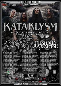 Kataklysm European Tour 2014 poster
