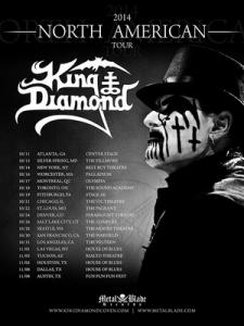 King Diamond North American Tour 2014 poster