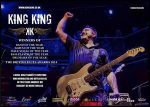 King King UK Tour 2015 poster