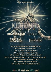 Koronal Euro Tour 2017 poster