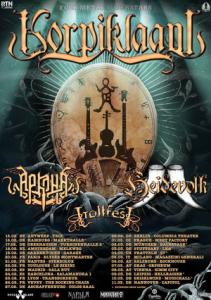 Korpiklaani Euro Tour 2018 poster