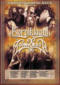 Korpiklaani Euro & UK Tour 2016 poster