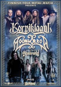 Korpiklaani Moonsorrow Euro Tour 2016 poster