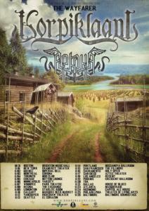 Korpiklaani North American Tour 2018 poster