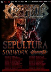Kreator Euro Tour 2017 poster