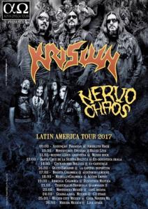 Krisiun Latin American Tour 2017 poster