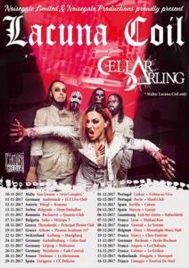 Lacuna Coil Euro Tour 2017 poster