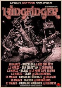 Långfinger Spain Tour 2018 poster
