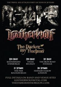 Leatherwolf UK Tour 2017 poster